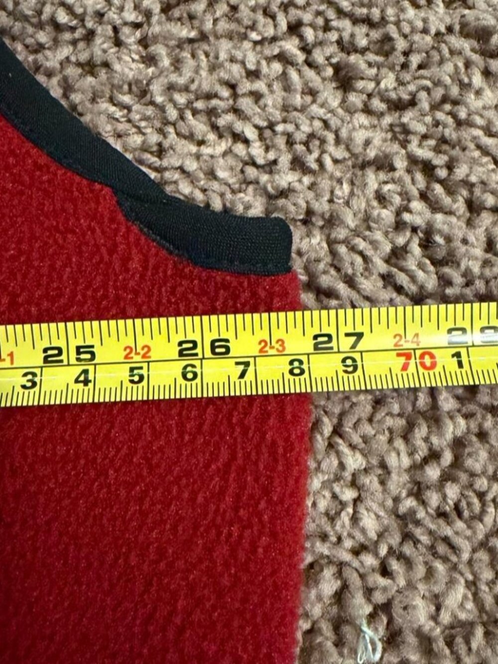Vintage Timberland Red Polartec Fleece Vest Size XXL - Picture 4 of 5